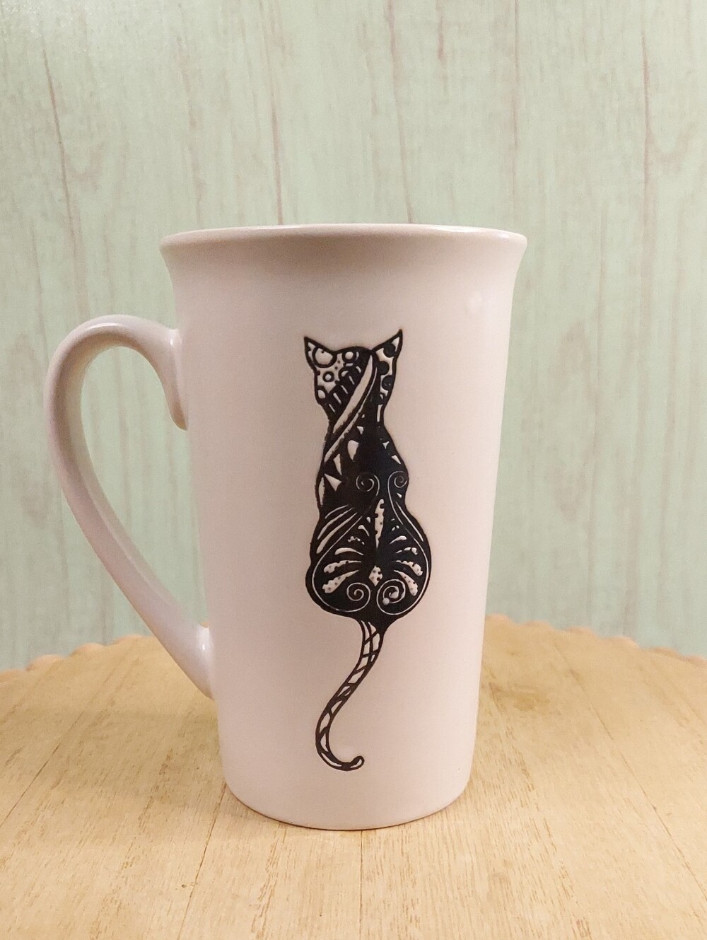 Spectrum Designz Tall Black Kitty Cats Mug 16 oz